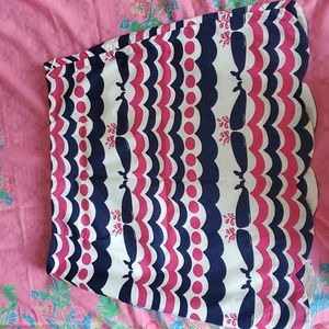 Lilly Pulitzer whale tail scalloped mini skirt